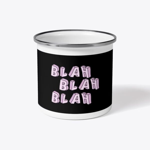 blah blah blah - Camping mug